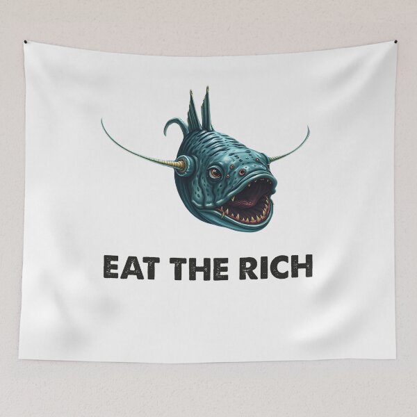 Item preview,  Anglerfish Eat The Rich  - Funny Anglerfish Lover  designed and sold by Smix Pixels.