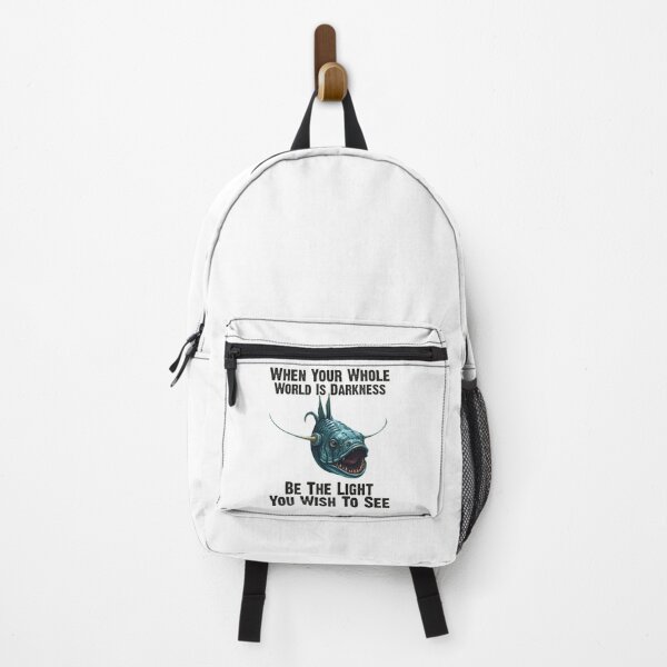 Item preview, Anglerfish When Your Whole World Is Darkness Be The Light You Wish To See - Funny Anglerfish Lover designed and sold by Smix Pixels.