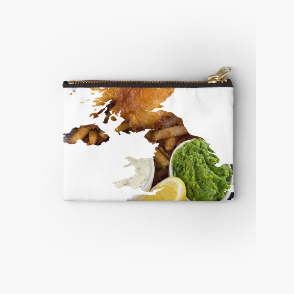 Item preview, Fish & Chips And United Kingdom Map Fusion designed and sold by design2xstudio.