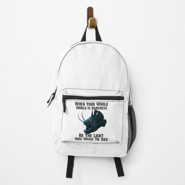 Item preview, Anglerfish When Your Whole World Is Darkness Be The Light You Wish To See - Funny Anglerfish Lover designed and sold by Smix Pixels.