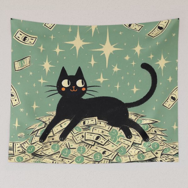 Item preview, Lucky Black Cat Stash designed and sold by zzz888.