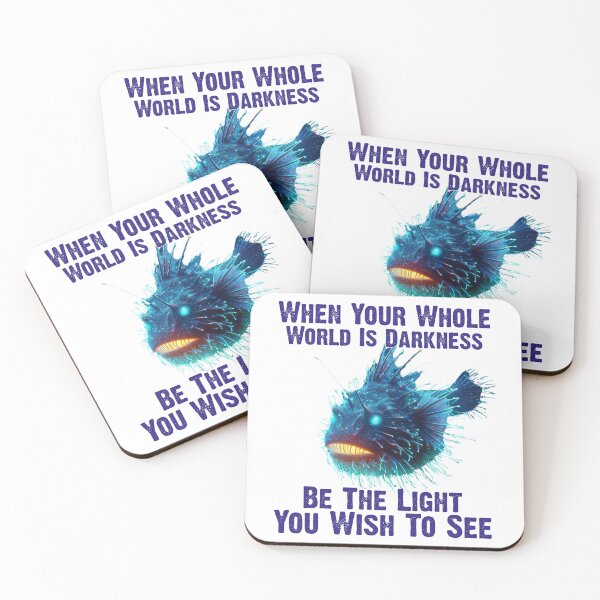 Item preview, Anglerfish  When Your Whole World Is Darkness Be The Light You Wish To See - Funny Anglerfish Lover  designed and sold by Smix Pixels.