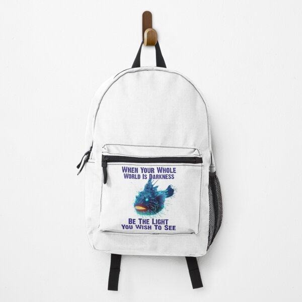 Item preview, Anglerfish When Your Whole World Is Darkness Be The Light You Wish To See - Funny Anglerfish Lover designed and sold by Smix Pixels.