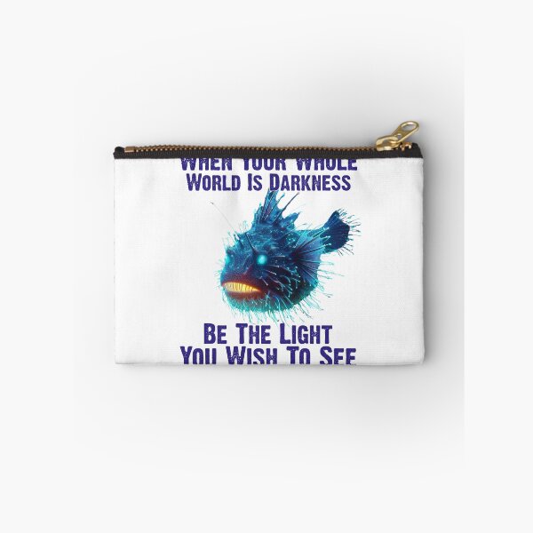 Item preview, Anglerfish  When Your Whole World Is Darkness Be The Light You Wish To See - Funny Anglerfish Lover  designed and sold by Smix Pixels.