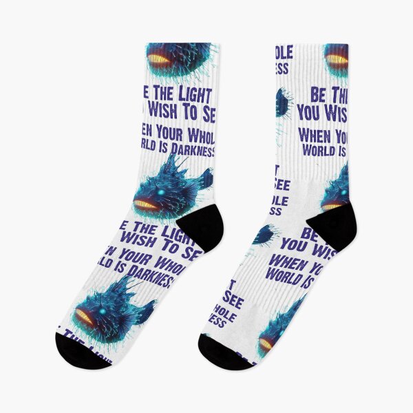 Item preview, Anglerfish  When Your Whole World Is Darkness Be The Light You Wish To See - Funny Anglerfish Lover  designed and sold by Smix Pixels.