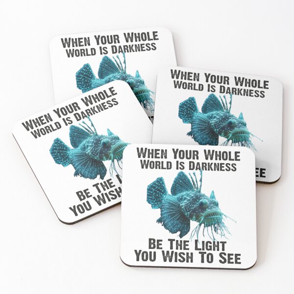 Item preview, Anglerfish  When Your Whole World Is Darkness Be The Light You Wish To See - Funny Anglerfish Lover  designed and sold by Smix Pixels.