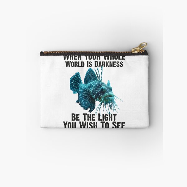 Item preview, Anglerfish  When Your Whole World Is Darkness Be The Light You Wish To See - Funny Anglerfish Lover  designed and sold by Smix Pixels.
