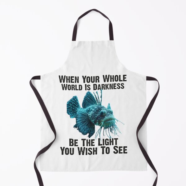 Item preview, Anglerfish  When Your Whole World Is Darkness Be The Light You Wish To See - Funny Anglerfish Lover  designed and sold by Smix Pixels.