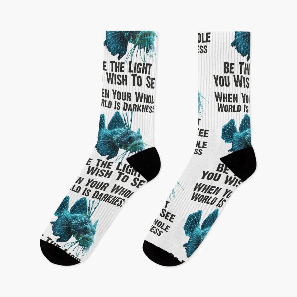 Item preview, Anglerfish  When Your Whole World Is Darkness Be The Light You Wish To See - Funny Anglerfish Lover  designed and sold by Smix Pixels.