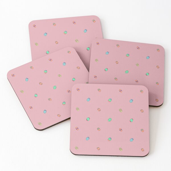 Item preview, Cheery Light Pink Easter Eggs designed and sold by Doodlevine.
