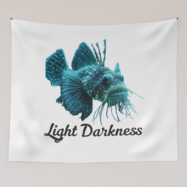 Item preview, Anglerfish Light Darkness - Funny Anglerfish Lover  designed and sold by Smix Pixels.
