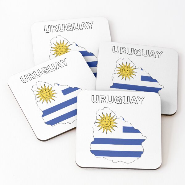 Aperçu de l'œuvre Carte du drapeau de l'Uruguay créée et vendue par atomstartup.