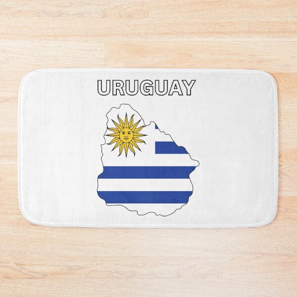 Item preview, Uruguay flag map designed and sold by atomstartup.