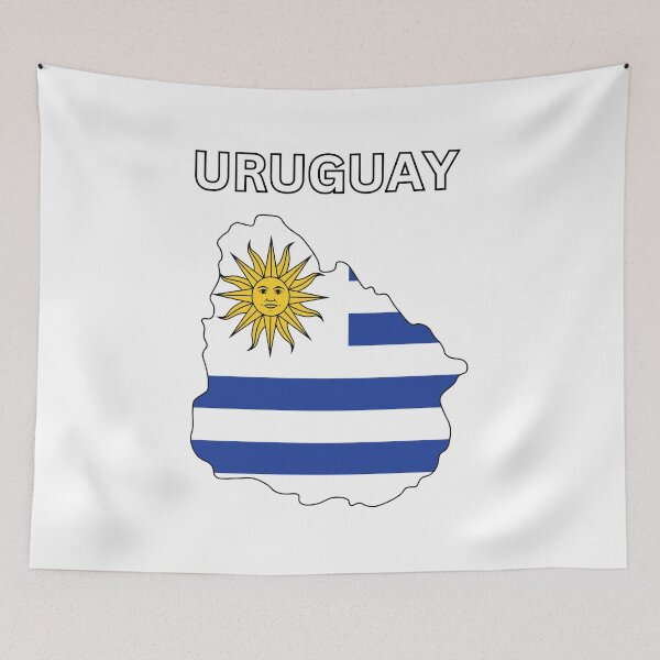 Item preview, Uruguay flag map designed and sold by atomstartup.
