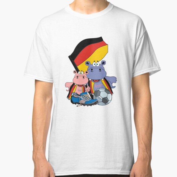 Fussball Nilpferde Lalli & Loops Classic T-Shirt