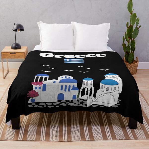 Item preview, Greek trip souvenir Greek architecture Greece flag Greek vacation designed and sold by Artstastic.