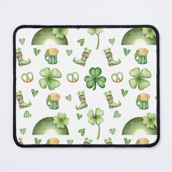 Item preview, St. Patrick's Day Green Seamless Pattern designed and sold by shazdesign24.