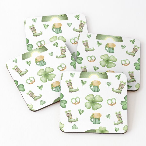 Item preview, St. Patrick's Day Green Seamless Pattern designed and sold by shazdesign24.