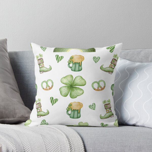 Item preview, St. Patrick's Day Green Seamless Pattern designed and sold by shazdesign24.