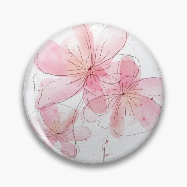 Item preview, Beautiful and delicate watercolor pink flowers  designed and sold by M.Graphic.