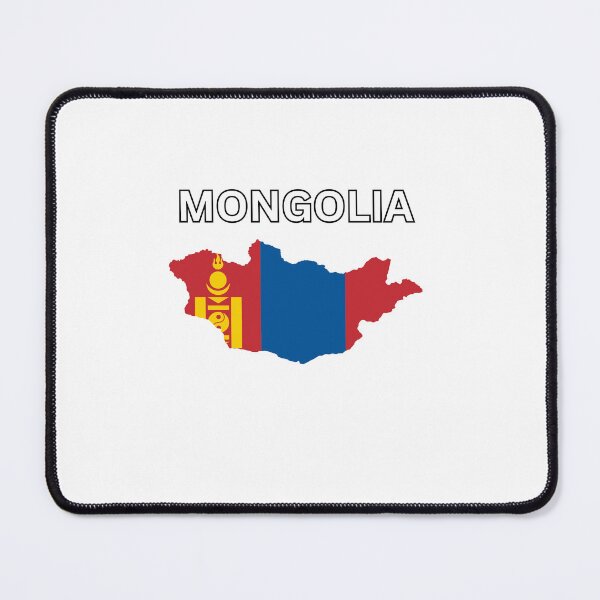 Item preview, Mongolia Flag Map Design designed and sold by atomstartup.