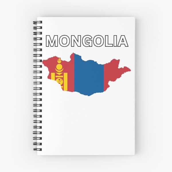 Item preview, Mongolia Flag Map Design designed and sold by atomstartup.