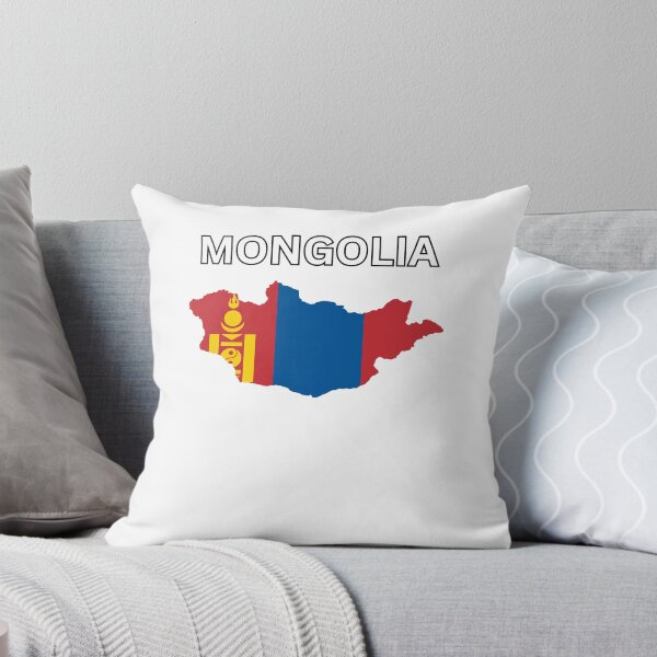 Item preview, Mongolia Flag Map Design designed and sold by atomstartup.