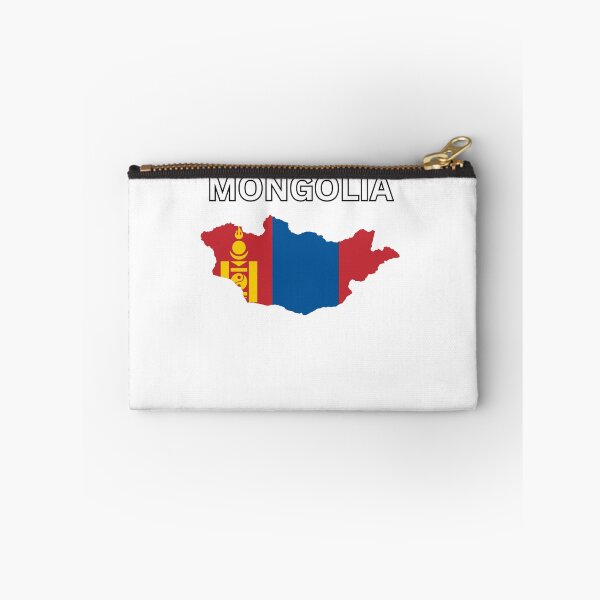 Item preview, Mongolia Flag Map Design designed and sold by atomstartup.