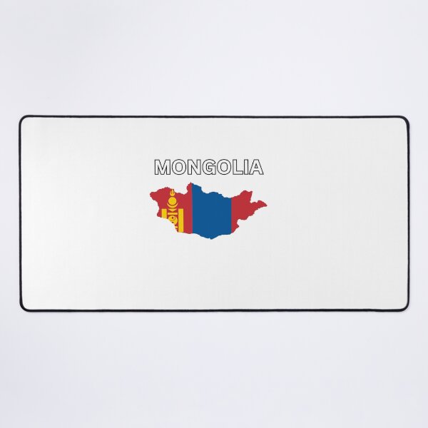 Item preview, Mongolia Flag Map Design designed and sold by atomstartup.