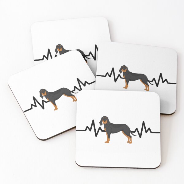 Item preview, Black And Tan Coonhound Heartbeat designed and sold by TheAnimalZ00.