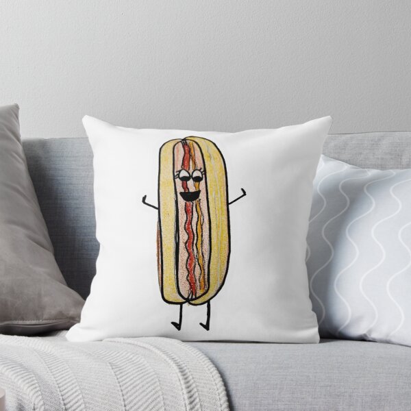 Item preview, Hot dog cartoon drawing designed and sold by Raineylanes.