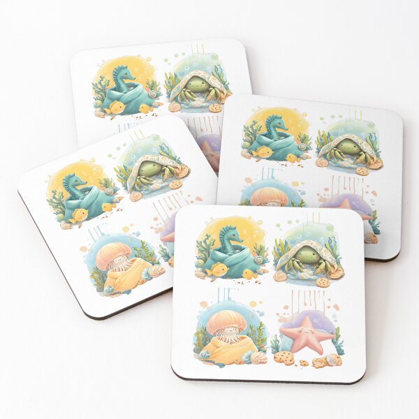 Item preview, Cute crustaceans at bed time designed and sold by seahorse crossing.