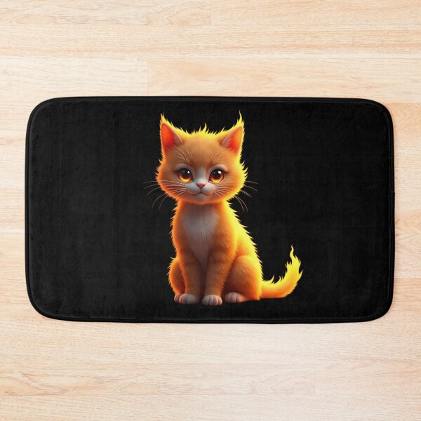 Item preview, Cute Fire Cat designed and sold by Dakson Design - Fantasy Art.