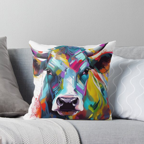 Item preview, Steer | Roping | Cow | Bovine | Watercolor | Wild Animal | Animal | Zoo | Wildlife | Lifestyle | Bold Colors  designed and sold by mwinter2205.