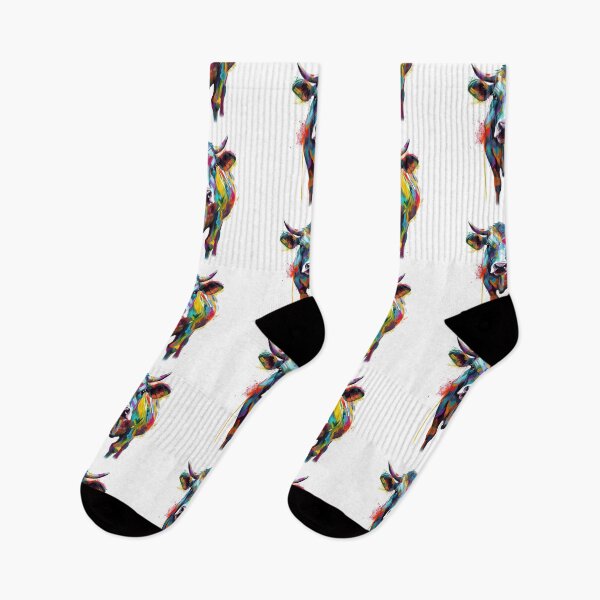 Item preview, Steer | Roping | Cow | Bovine | Watercolor | Wild Animal | Animal | Zoo | Wildlife | Lifestyle | Bold Colors  designed and sold by mwinter2205.