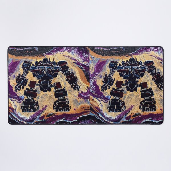 Artikelvorschau, Mech Roboter Acrylgemälde 073 entworfen und verkauft von Paws Of Aries.