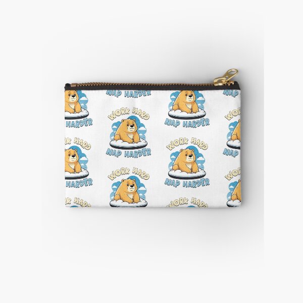 Item preview, Work Hard, Nap Harder Bear Version designed and sold by Panda Creative Studio.