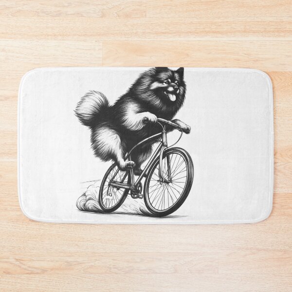 Item preview, Keeshond Riding Bike designed and sold by Kimberley King Art  King Art.
