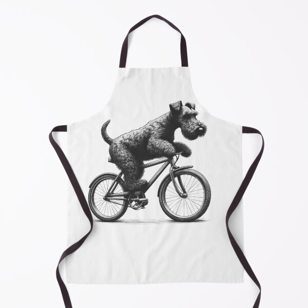 Item preview, Kerry Blue Terrier montando en bicicleta designed and sold by Kimberley King Art  King Art.