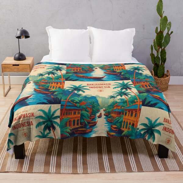 Item preview, Banjarmasin Indonesia Vintage Viajes Turismo designed and sold by TravelersGems.