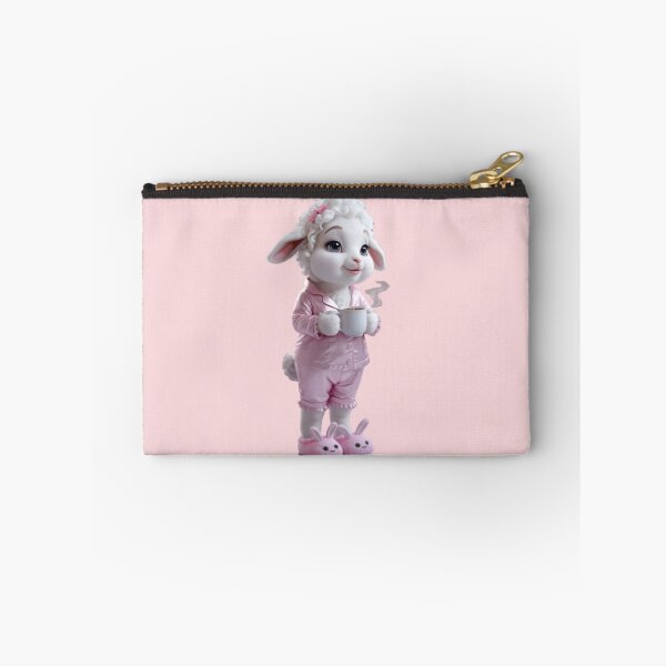 Item preview, Cute Lamb in Pajamas with Coffee designed and sold by Dakson Design - Fantasy Art.