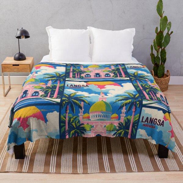 Item preview, Langsa Indonesia Vintage Travel Tourism designed and sold by TravelersGems.