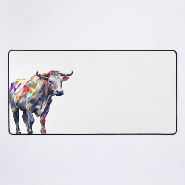 Item preview, Bull | Steer | Western | Cow | Bovine | Watercolor | Wild Animal | Animal | Zoo | Wildlife | Lifestyle | Bold Colors  designed and sold by mwinter2205.