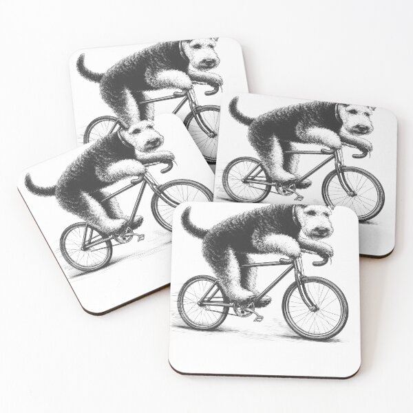 Item preview, Lakeland Terrier andando en bicicleta designed and sold by Kimberley King Art King Art.