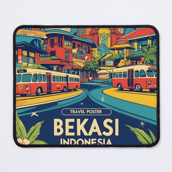 Item preview, Bekasi Indonesia Vintage Travel Tourism designed and sold by TravelersGems.