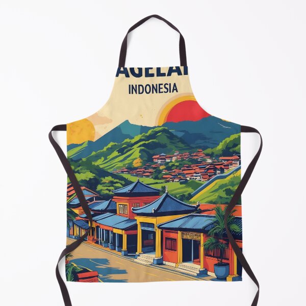 Item preview, Magelang Indonesia Vintage Travel Tourism designed and sold by TravelersGems.