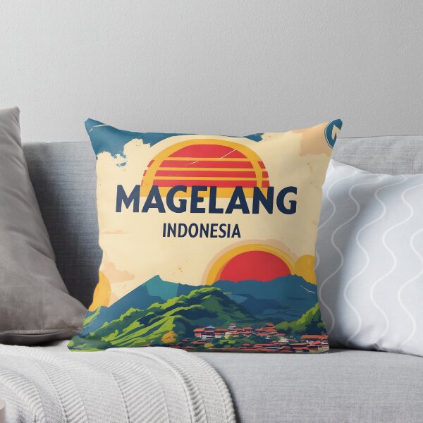 Item preview, Magelang Indonesia Vintage Travel Tourism designed and sold by TravelersGems.