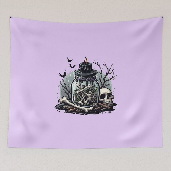 Item preview, Witch Bottle with Magical Herbs and Bones designed and sold by DarkWitch03.