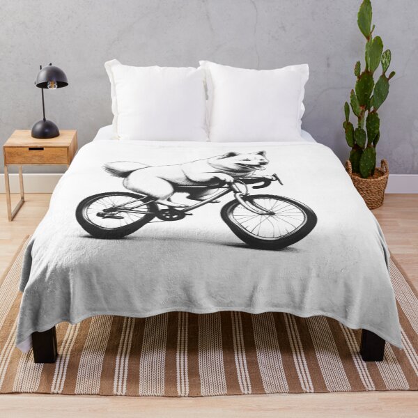 Item preview, Norwegian Buhund Riding Bike designed and sold by Kimberley King Art King Art.