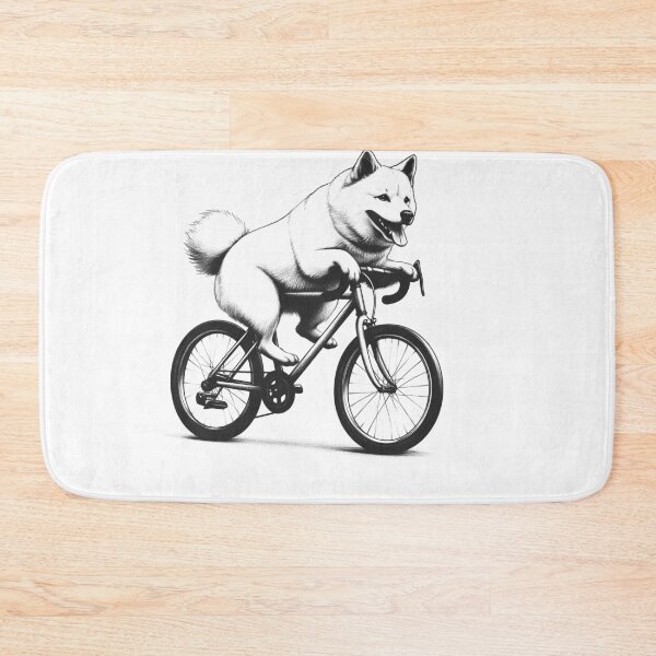 Item preview, Norwegian Buhund Riding Bike designed and sold by Kimberley King Art  King Art.